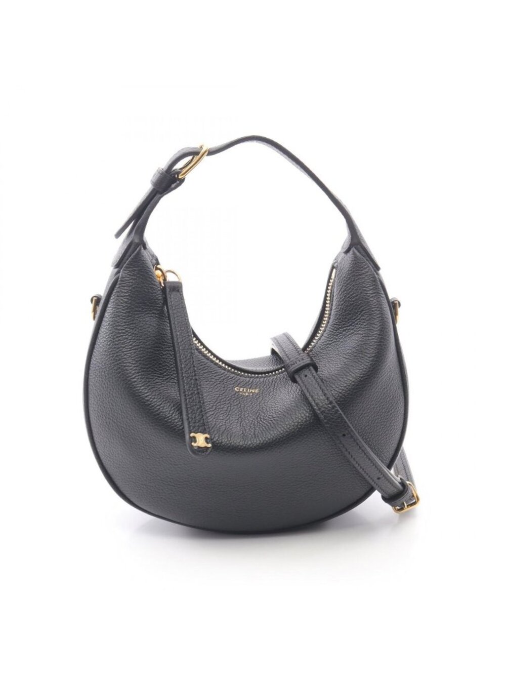 Celine Handbag Teen Loulou Triomphe Leather 2-Way